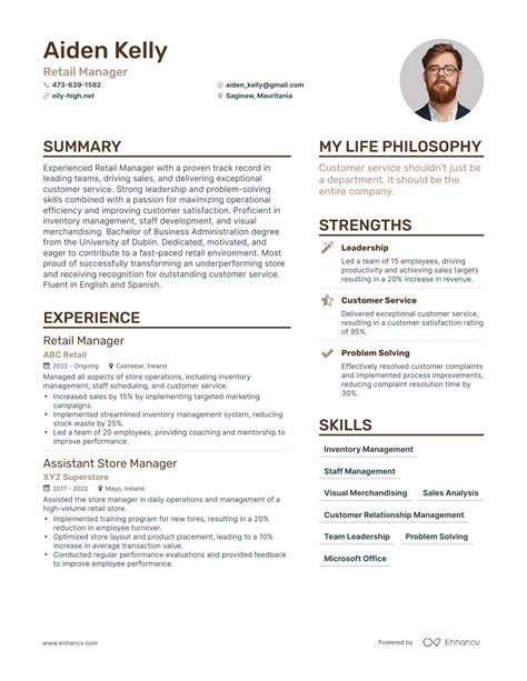manager duties resume|7 Retail Manager Resume Examples for 2024.